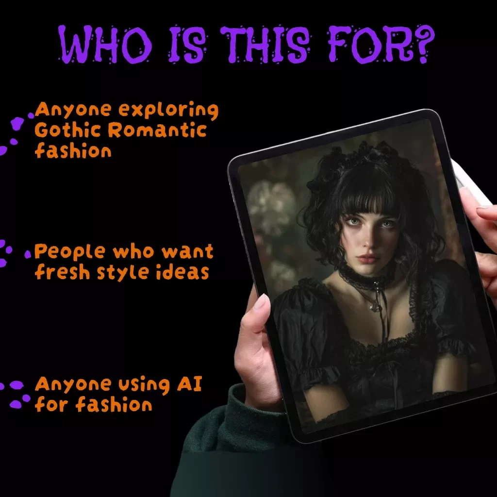 Gothic Romantic Costume Ideas | Digital Guide for Timeless Gothic Romance Fashion, Wardrobe Essentials, Makeup & AI Styling Tips