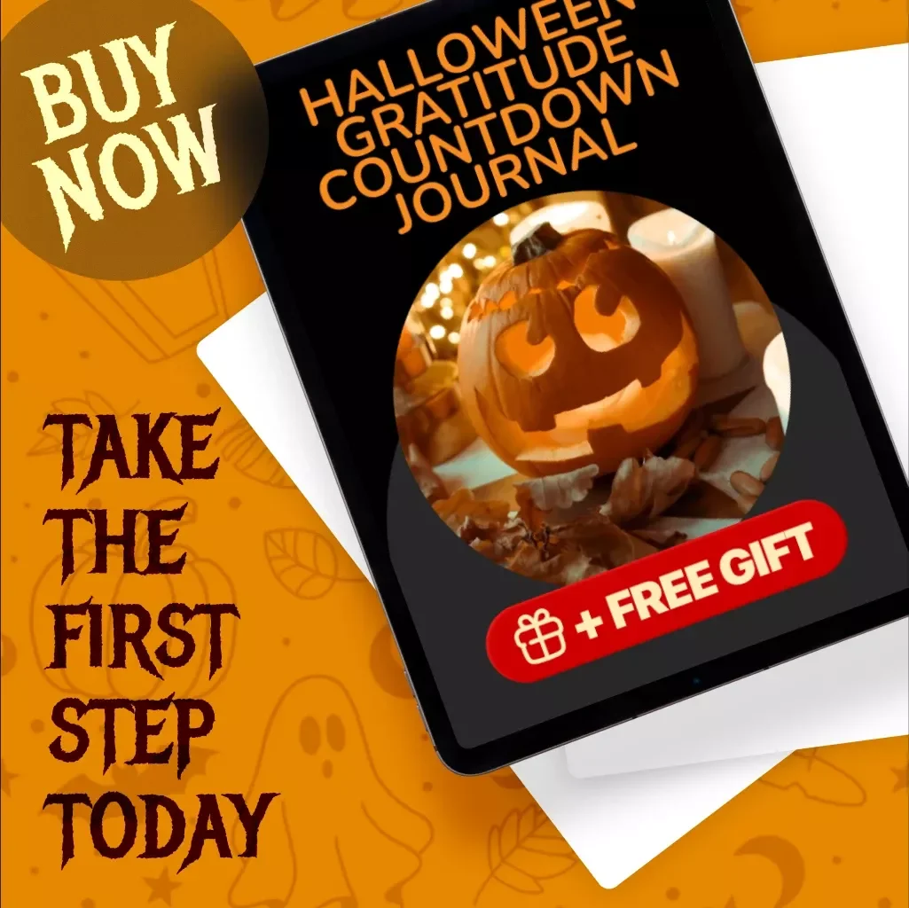 Halloween Gratitude Countdown Journal | Digital Download Guide, eBook & Checklist for Spooky Reflection, Creative Prompts & AI-Powered Gratitude Inspiration