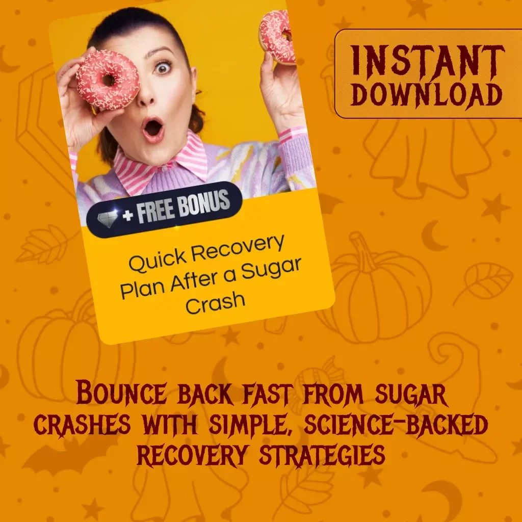 Quick Recovery Plan After a Sugar Crash | Post-Sugar Crash Quick Recovery Plan eBook | Digital Download Wellness Guide