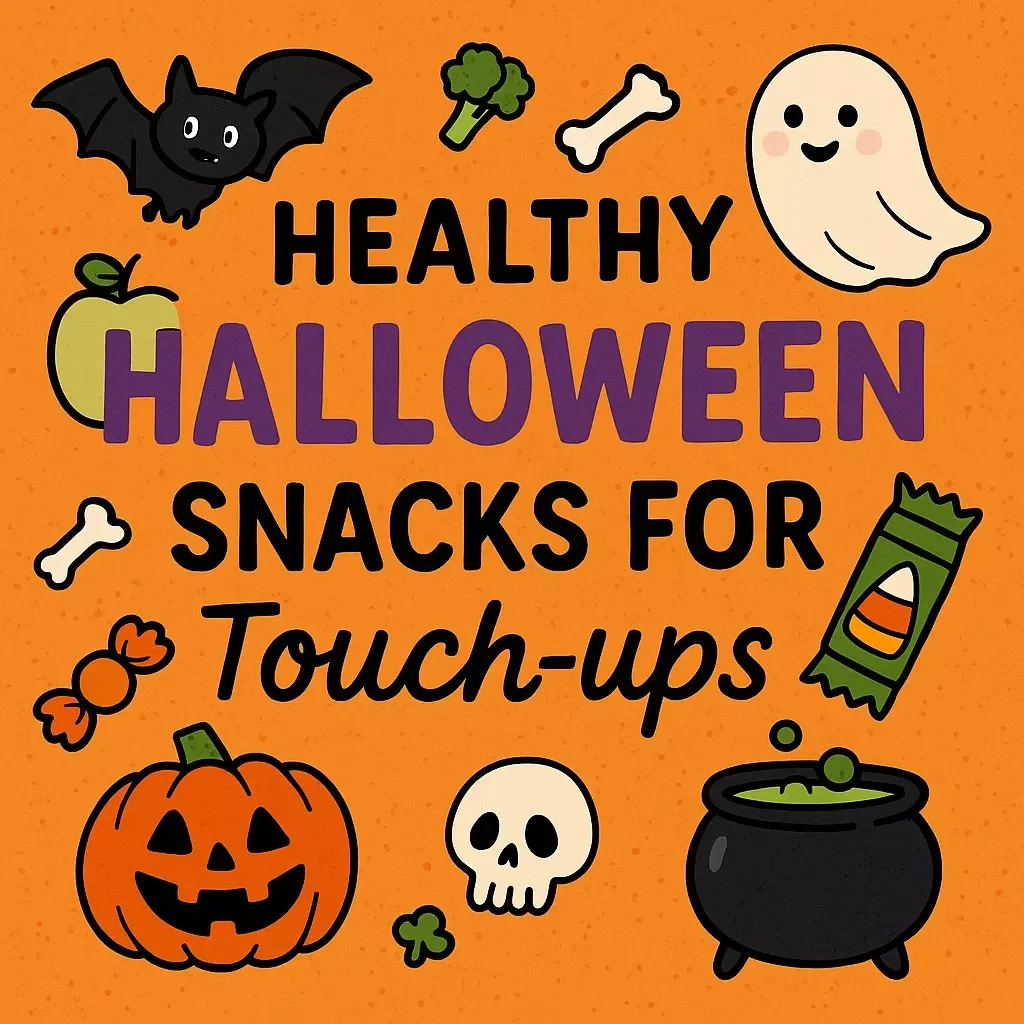 Healthy Halloween Snacks for Touch-ups | eBook Guide with Nutritious Recipes, Creative Ideas & AI Planning Tips | Digital Download