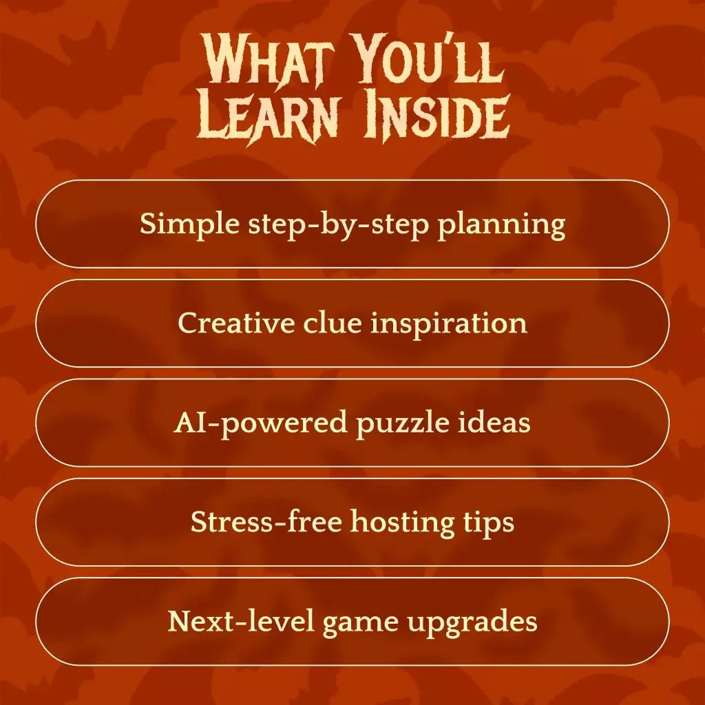 Mystery Clue Game Planner 🕵️‍♂️🧩 | Printable Guide for Hosting Mystery Games, Creating Clues & Puzzles, and Using AI for Game Design