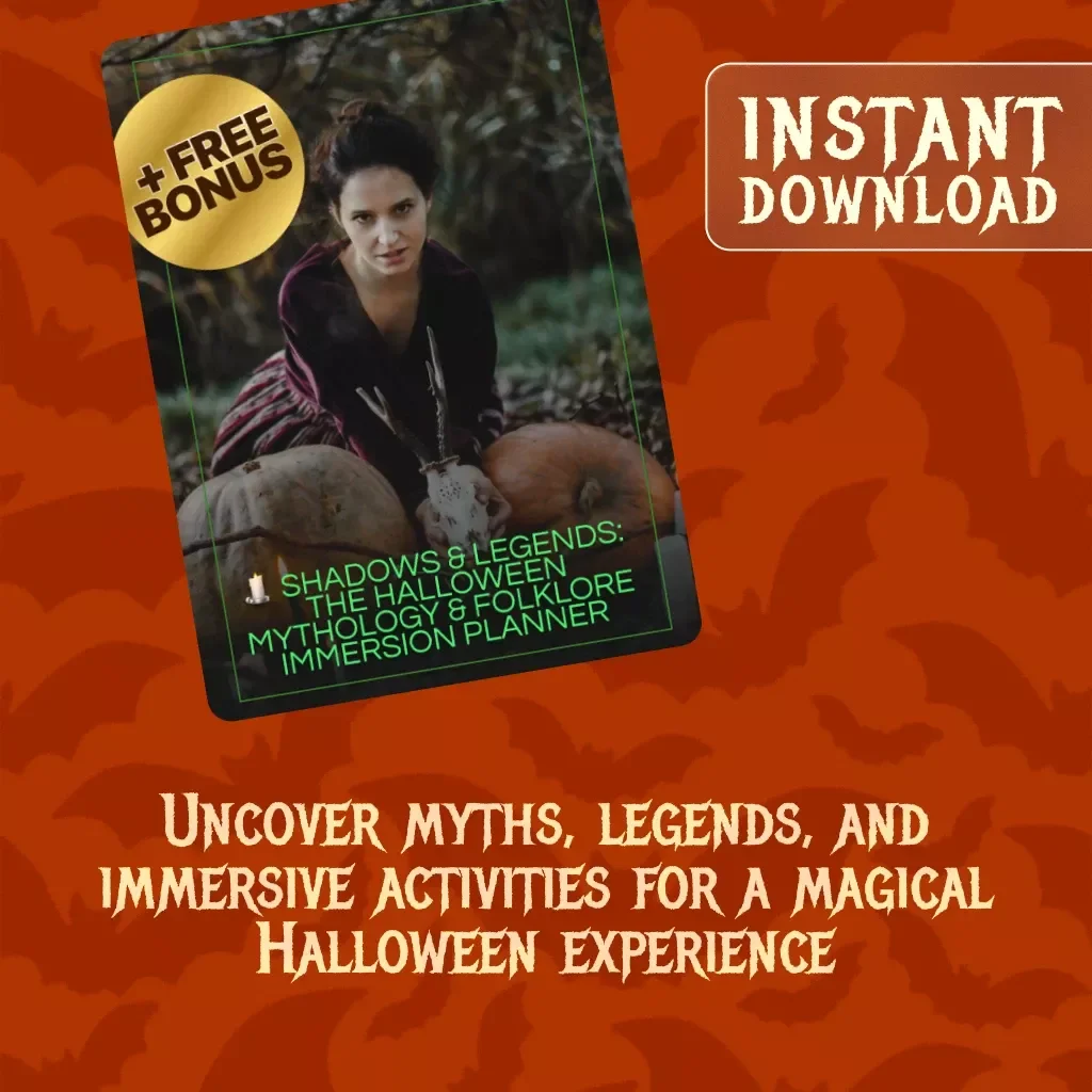Shadows & Legends: The Halloween Mythology & Folklore Immersion Planner | Digital eBook Guide for Halloween Traditions, Myths, Creatures & Activities