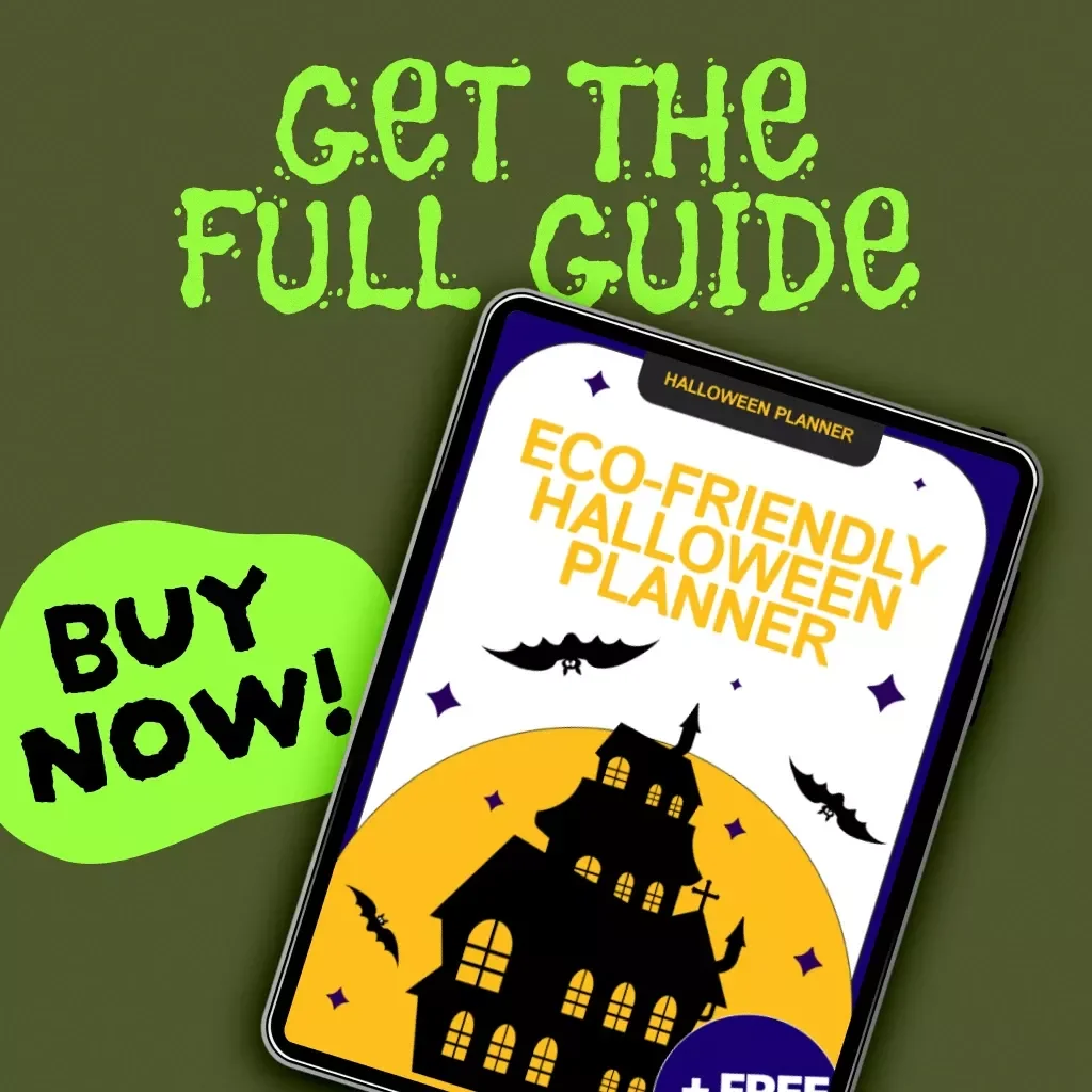 Eco-Friendly Halloween Planner | Digital Download Guide for a Sustainable Holiday with DIY Decorations, Zero-Waste Ideas, AI Costume Prompts & Thrifted Inspiration