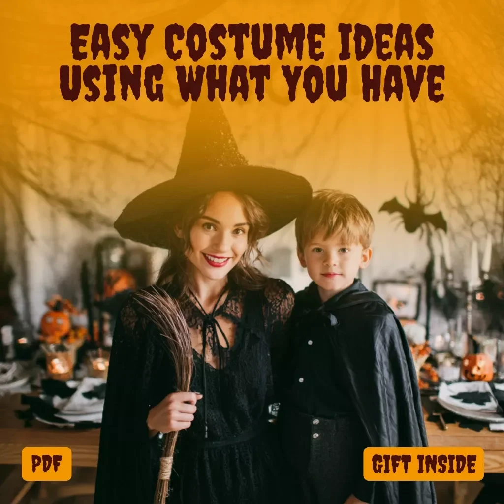 Easy Costume Ideas Using What You Have | Last-Minute DIY Halloween Costumes | Digital eBook Guide for Adults & Kids
