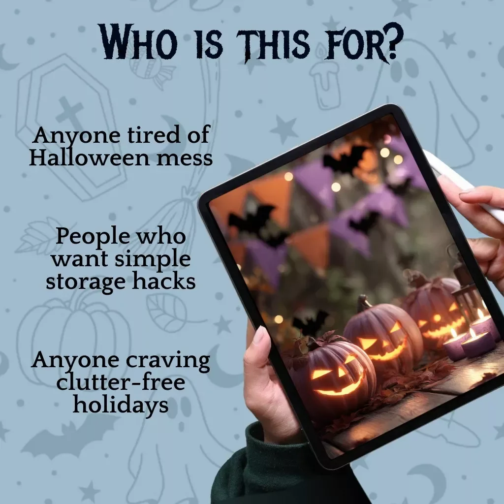 Post-Halloween Storage and Declutter Routine That Actually Works | Digital Download eBook | Seasonal Decluttering Guide, Organization Checklist & Smart Storage Tips