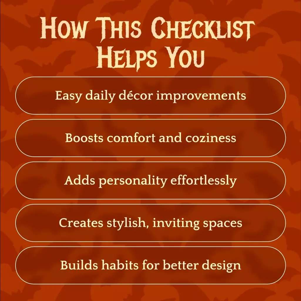 Add One Thing Per Day to Transform Your Space! | Daily DIY Mini-Decor Habit Checklist | Digital Download Home Styling eBook Guide