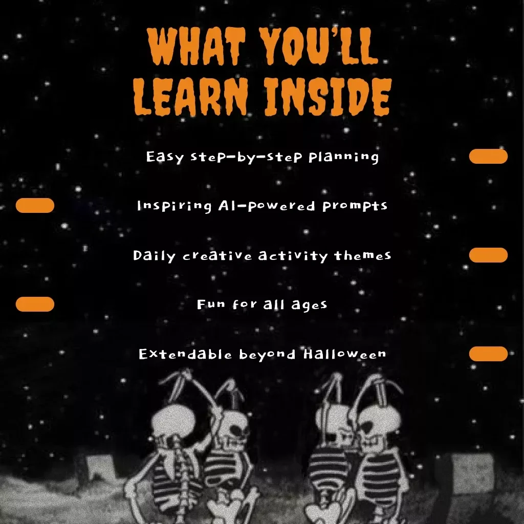 7-Day Halloween Challenge | Fun Family-Friendly eBook with AI Prompts, Daily Themes & Creative Halloween Ideas