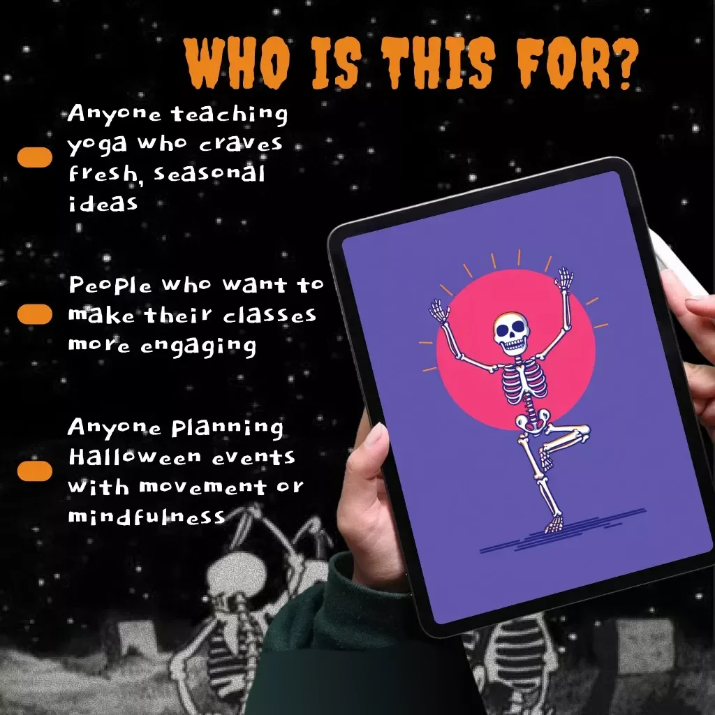 Moonlit Mats: Your Spooky Yoga Flow Planner | Digital Yoga Guide for Halloween & Seasonal Classes