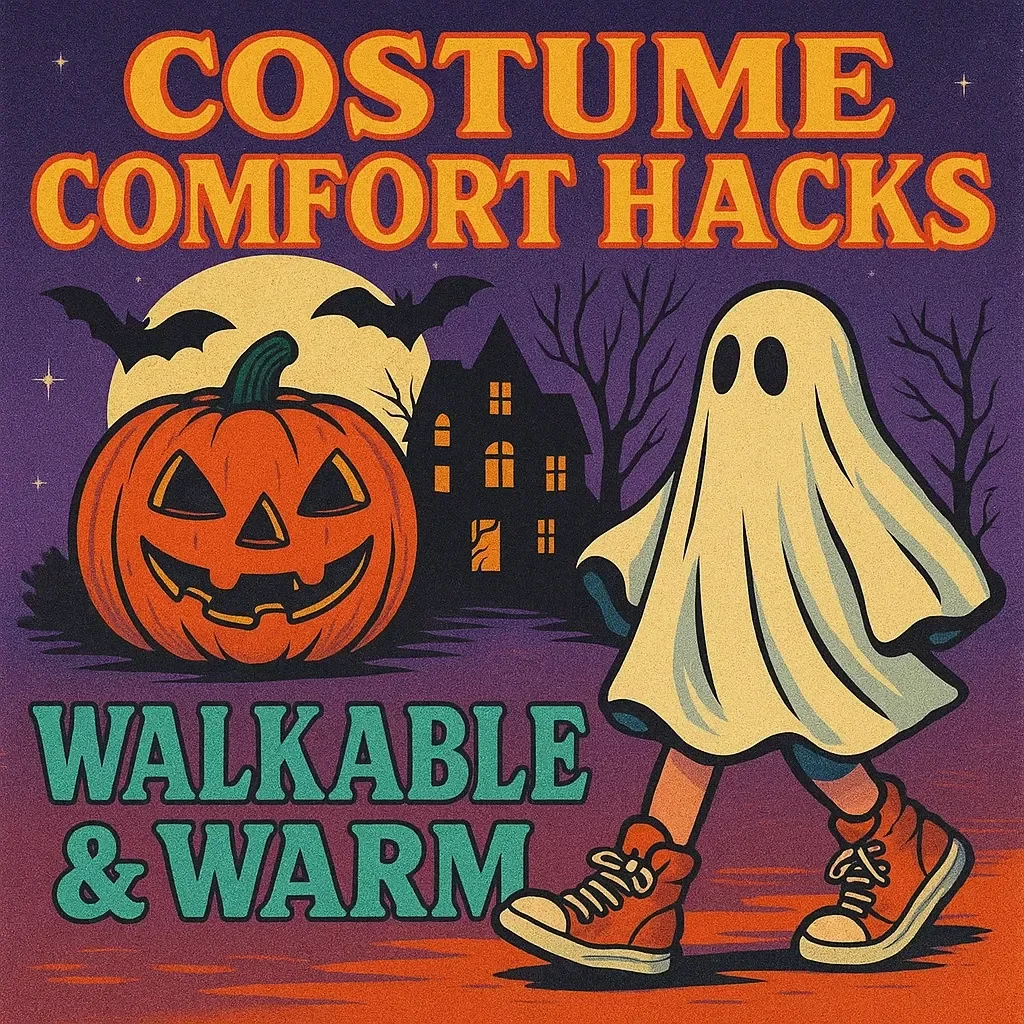 Costume Comfort Hacks: Walkable & Warm | Printable Checklist for Cozy Costumes, Walkable Shoes & Layering Tips | Digital Download eBook Guide