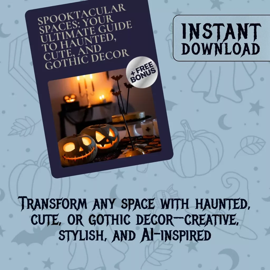 Spooktacular Spaces: Your Ultimate Guide to Haunted, Cute, and Gothic Decor | Digital Download Spooky Decor Theme Guide (Haunted, Cute, Gothic) eBook