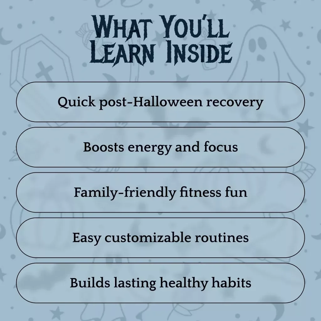 Trick-Or-Treat Burn Off Workout Routine | Fun Post-Halloween Fitness eBook for Families, Adults & Kids | Digital Download Guide