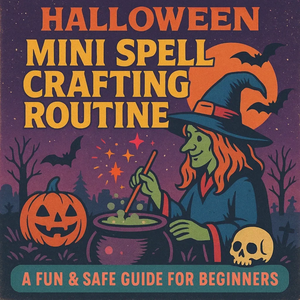 Mini Spell Crafting Routine: A Fun & Safe Guide for Beginners | Digital Download Checklist for Witchcraft, Manifestation & Rituals