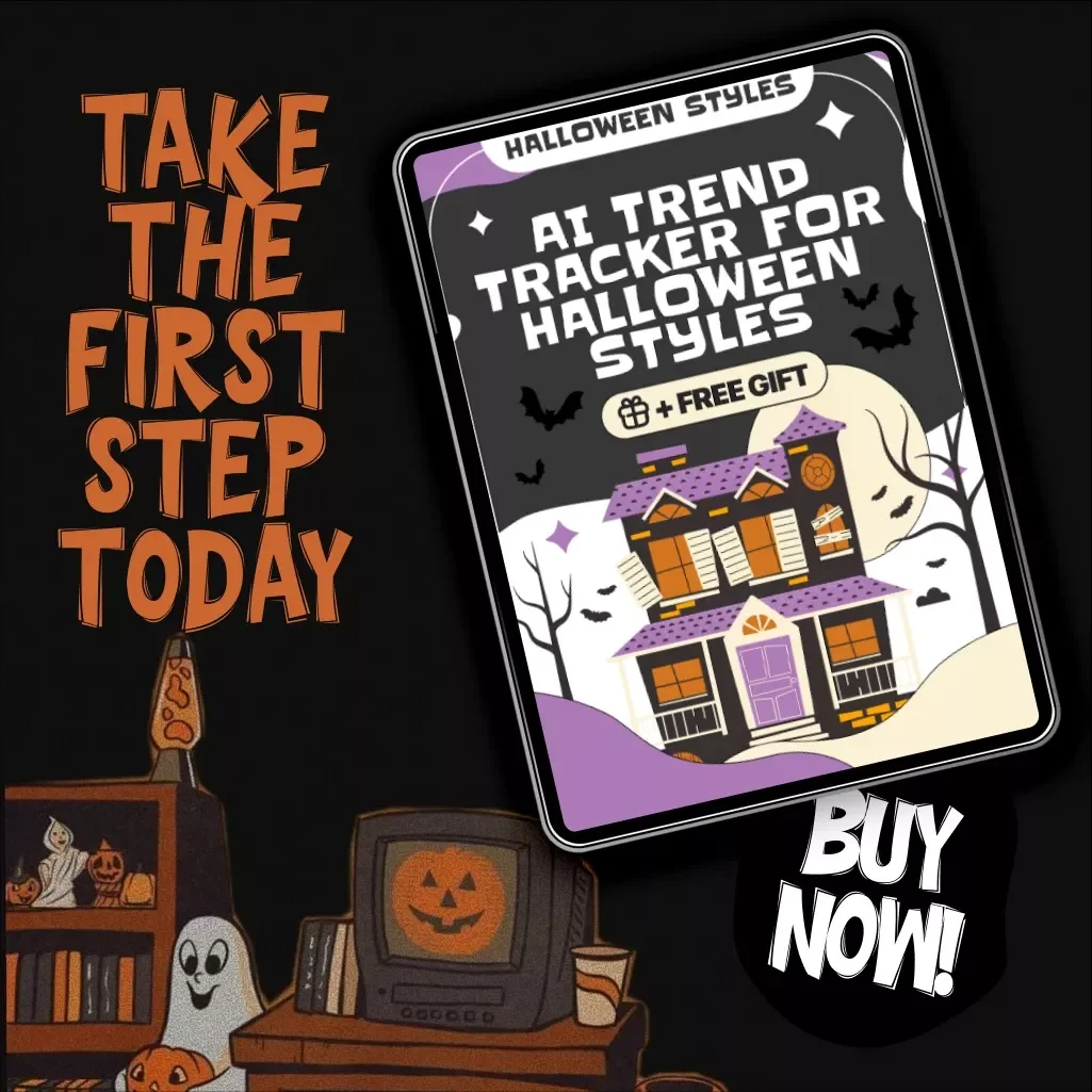 AI Trend Tracker for Halloween Styles | Digital Guide, eBook & Checklist for Trend Forecasting, Style Inspiration & AI Tools