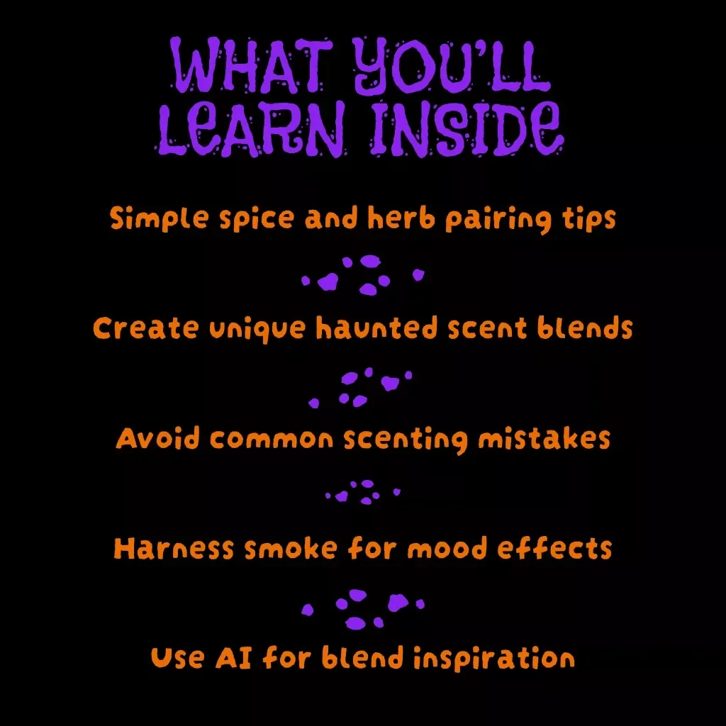 Haunted Aroma Map: Spices, Smoke, and Herbs | eBook Guide to Scents, Fragrance Blends & Haunted Atmosphere Creation