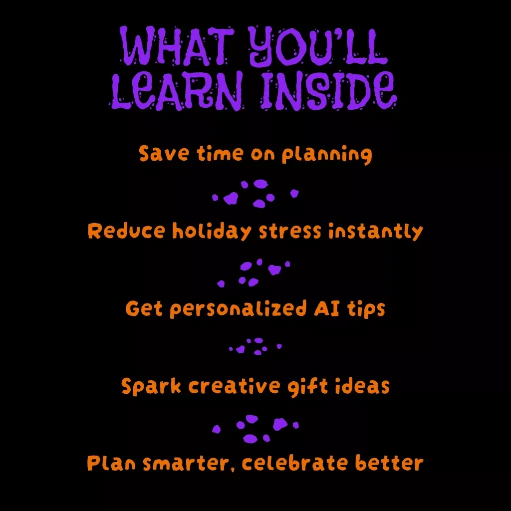 AI-Powered Holiday Planning Guide | Digital Download | Stress-Free Festive Season with Daily Pumpkin Carving Micro-Habit Map