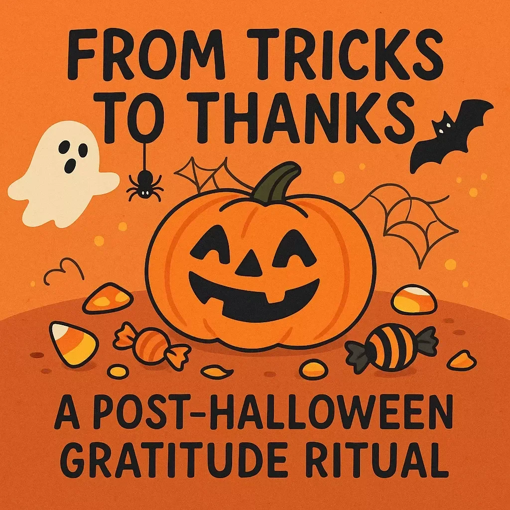 From Tricks to Thanks: A Post-Halloween Gratitude Ritual | Digital Guide for Reflection, Mindfulness & Joy