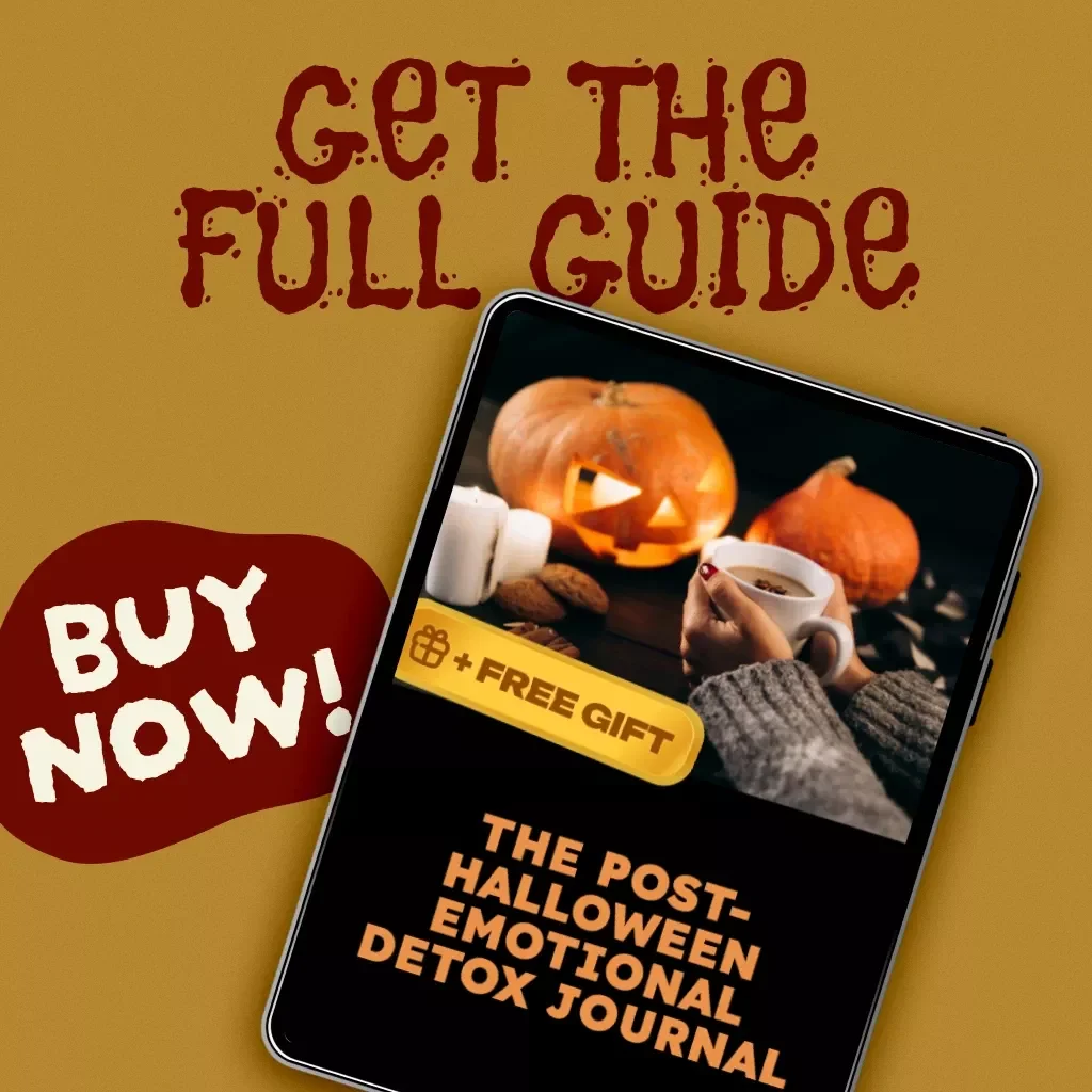 The Post-Halloween Emotional Detox Journal | Digital Guide for Self-Care, Journaling Prompts & Mindful Reset