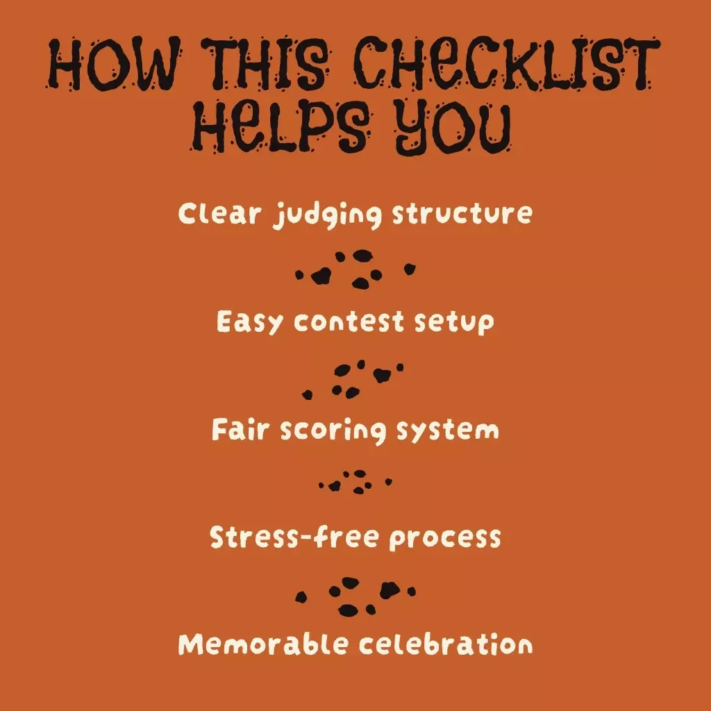 Costume Contest Scorecard Checklist | Printable & Digital Download | Fun, Fair & Easy Costume Contest Judging Tool