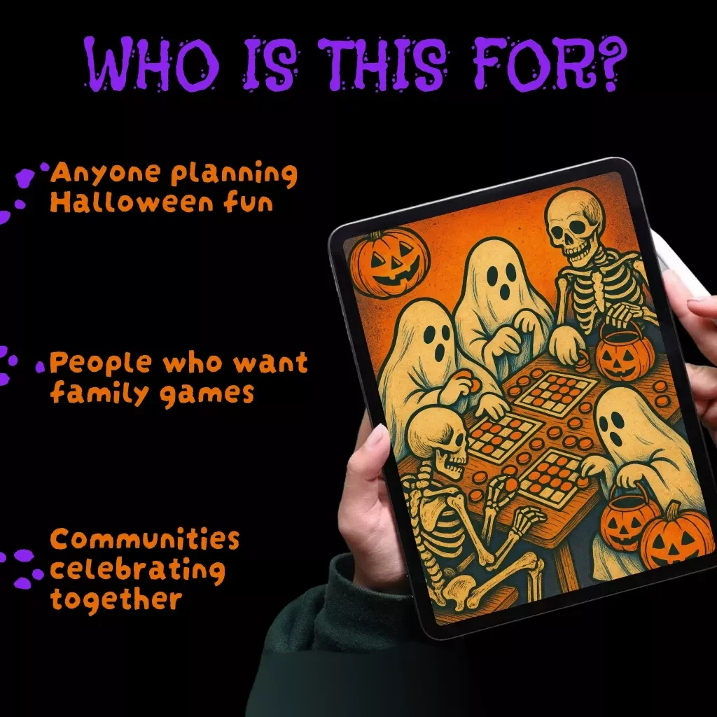 Trick-Or-Treat Bingo Map Guide 🎃👻 | Halloween Printable Game, DIY Trick-Or-Treat Bingo Map, Family Activity eBook & Digital Download