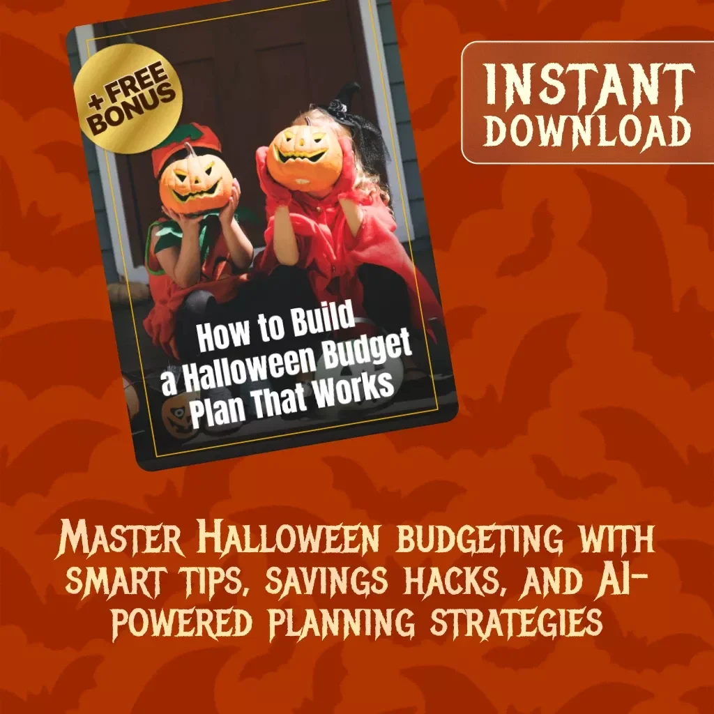 How to Build a Halloween Budget Plan That Works | Digital Download eBook Guide for Costumes, Candy, Decor, and Parties | Money-Saving Tips & AI-Powered Planning