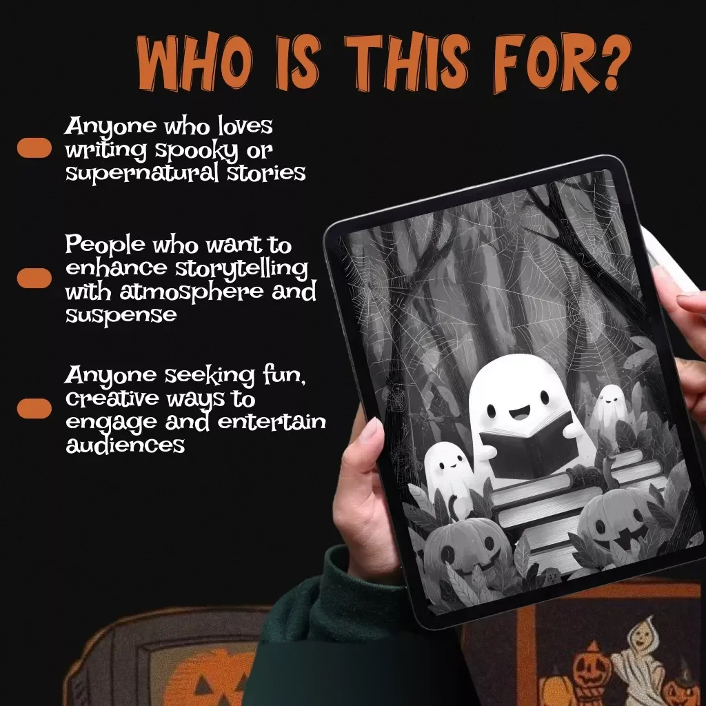 Haunted Storytelling Planner: Crafting Spine-Tingling Tales | Digital Download Guide for Writers, Authors & Creators