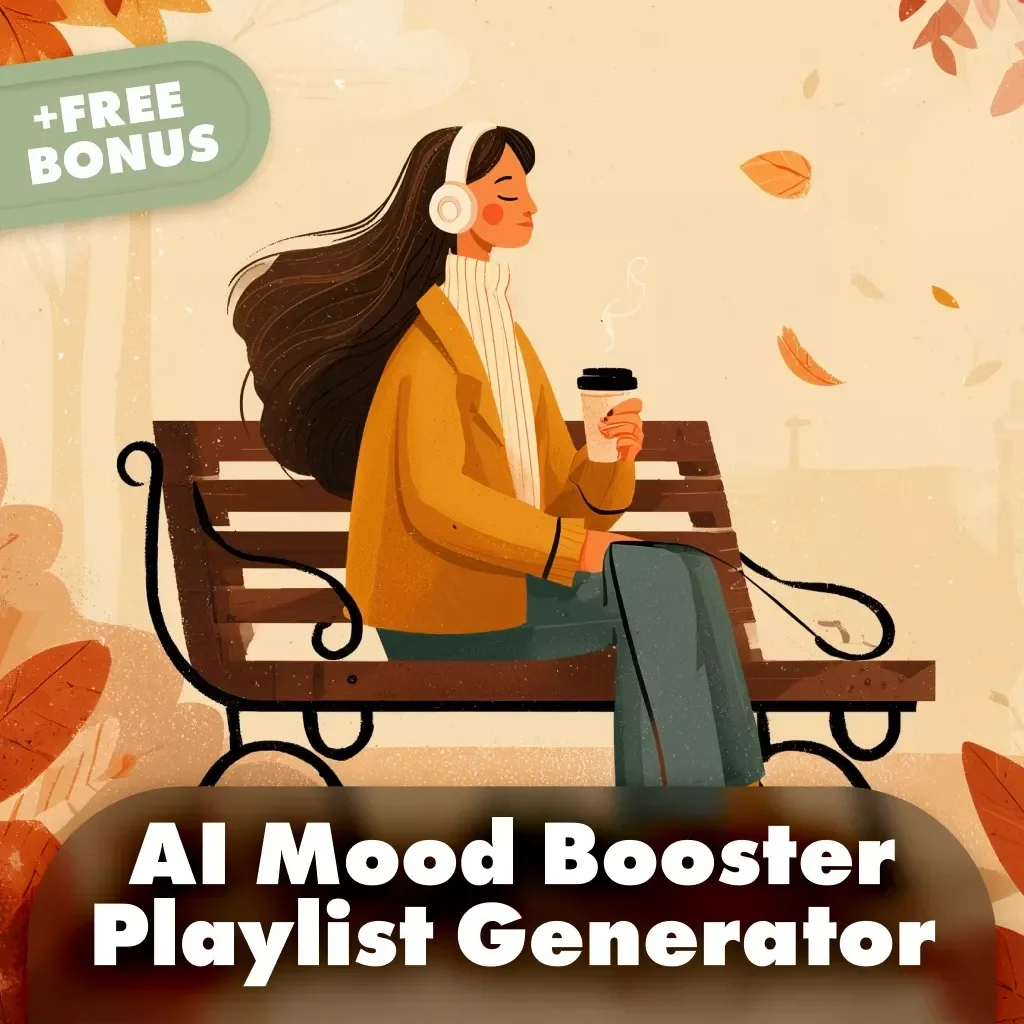 AI Mood Booster Playlist Generator | Digital eBook Guide | Music, Mindset & Productivity Tool