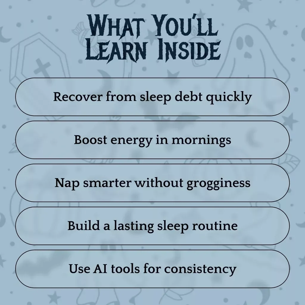Rise & Shine: Your Post-Halloween Sleep Reset | Digital Sleep Reset Guide After Late Nights | eBook, Instant Download
