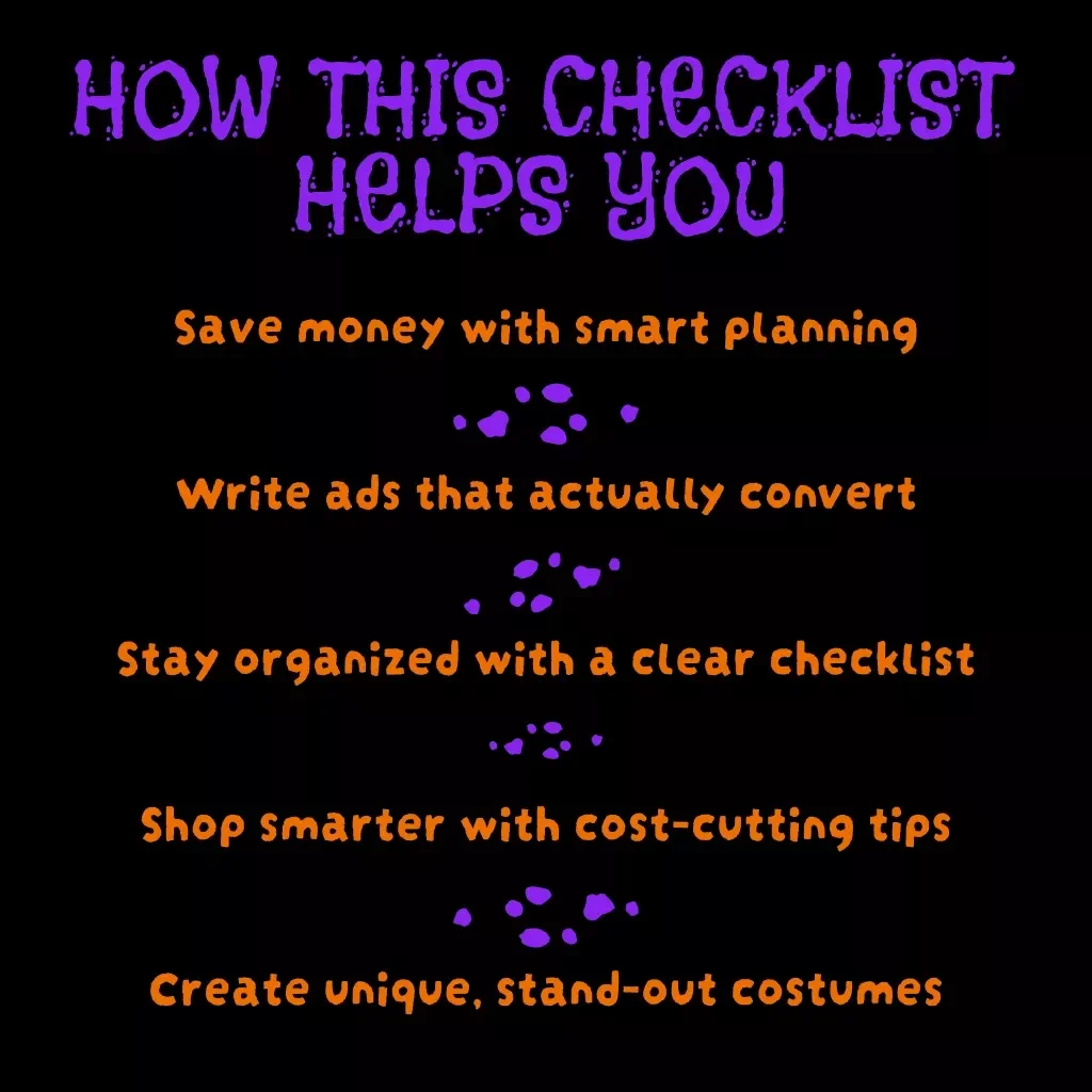 Budget Costume Builder Planner: Step-by-Step Checklist | DIY Halloween & Cosplay Budget-Friendly Costume Planning Guide | Printable Digital Download