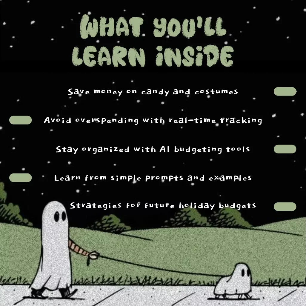An AI-Assisted Halloween Budget & Spend Tracker Guide | Digital Download | Halloween Planning, AI-Assisted Budget vs Spend Halloween Tracker, eBook & Printable Guide