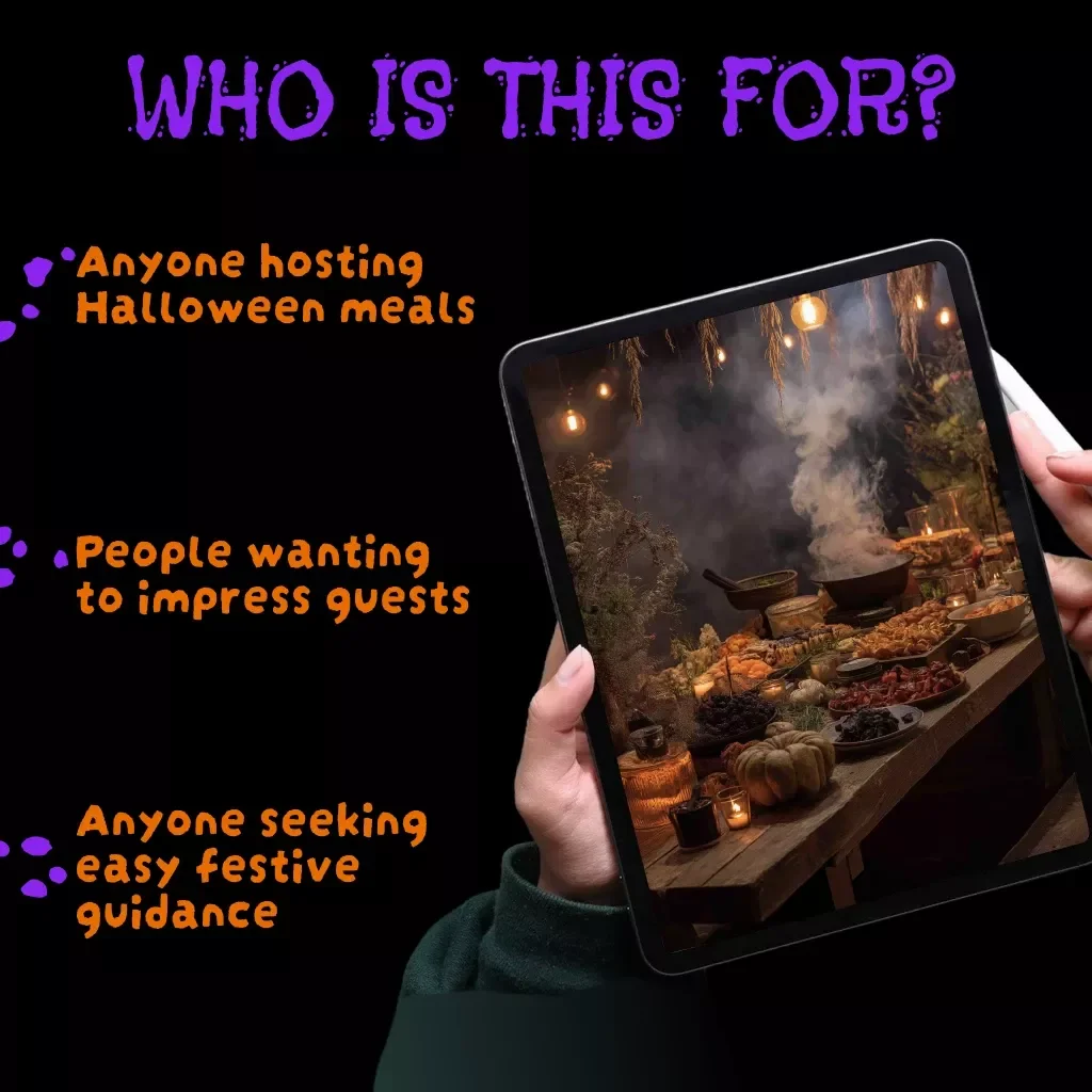 Hauntingly Delicious: Your Ultimate Multi-Course Halloween Menu Planner | Spooky Starters, Sinister Sides & Creepy Desserts eBook | Multi-Course Halloween Menu Planner for Party Planning & Halloween Entertaining