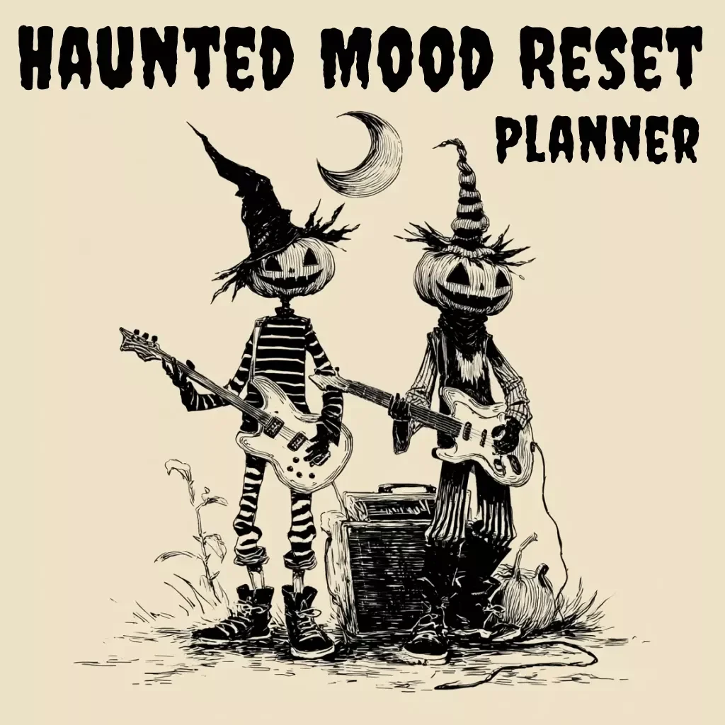 Haunted Mood Reset Planner – Digital Guide, eBook & Checklist for Spooky Vibes, Mood Support, and Quick Reset Rituals