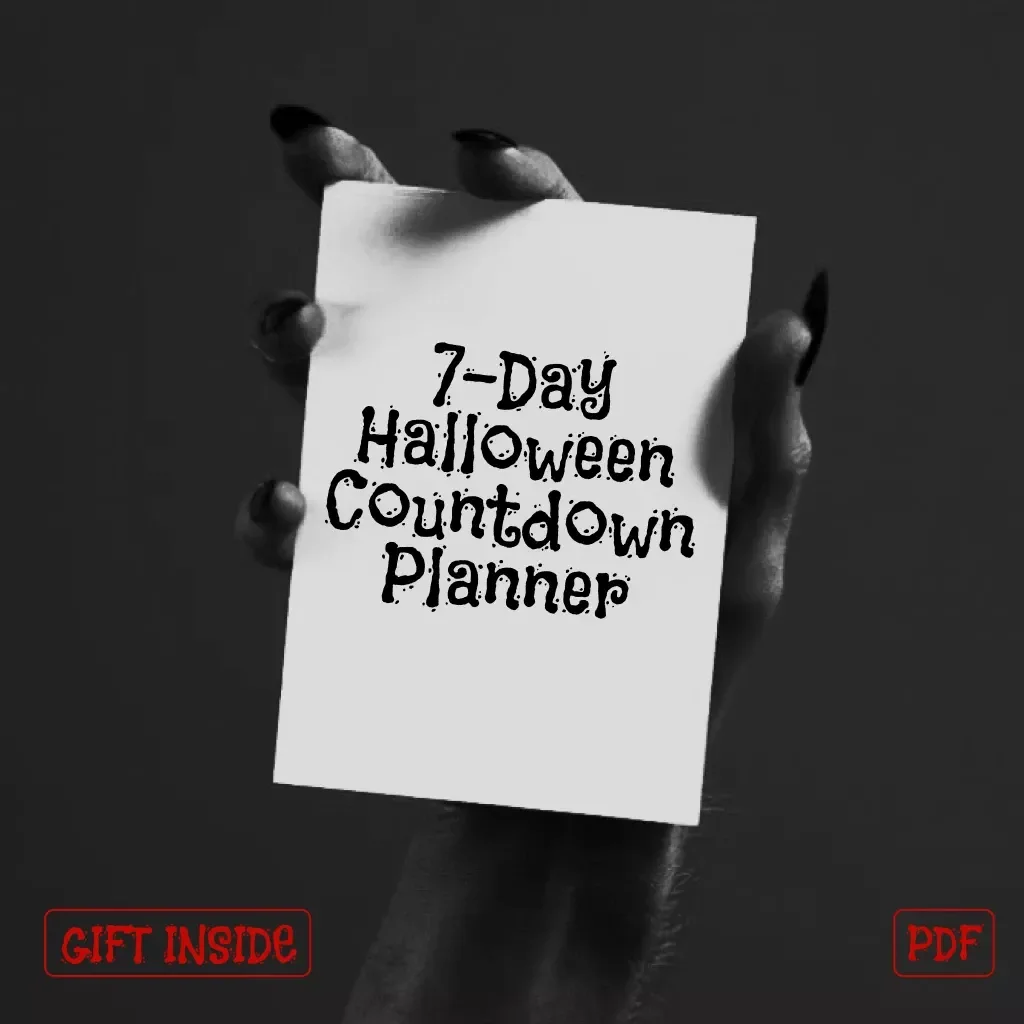 7-Day Halloween Countdown Planner | Digital Download Checklist | Halloween Party Prep, Costumes, Décor & Safety Guide