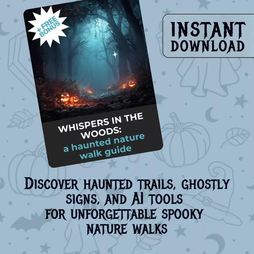 Whispers in the Woods: A Haunted Nature Walk Guide | Digital Download eBook, Spooky Forest Exploration, Paranormal Checklist