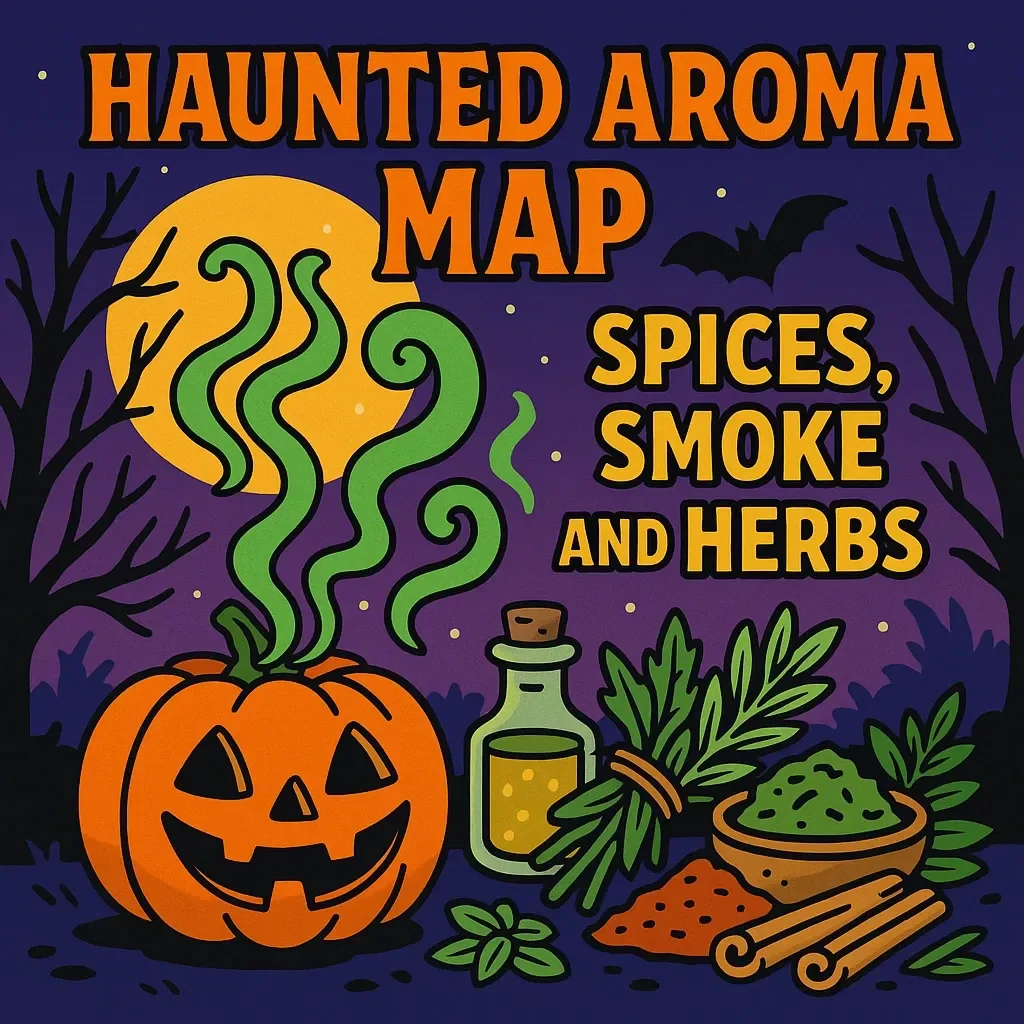 Haunted Aroma Map: Spices, Smoke, and Herbs | eBook Guide to Scents, Fragrance Blends & Haunted Atmosphere Creation