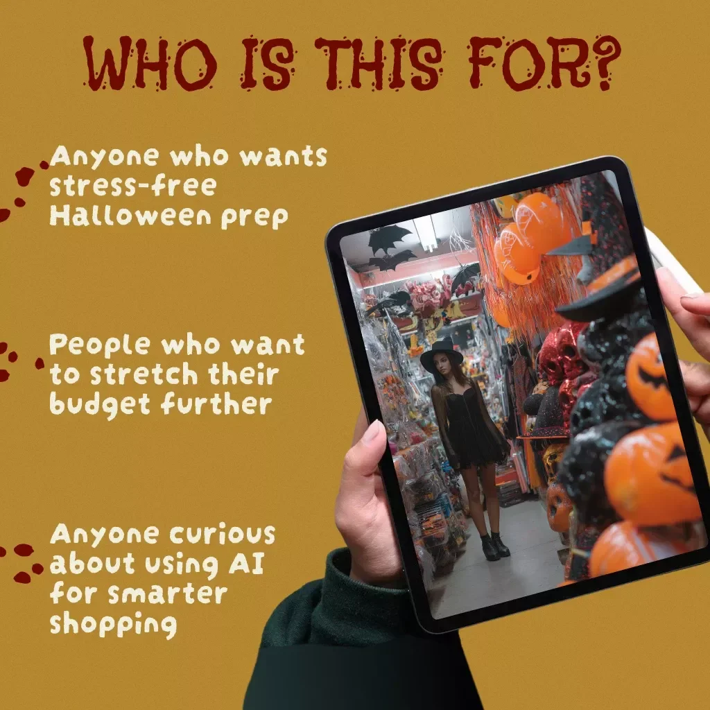 Halloween Shopping List That Actually Works | Digital eBook Guide for Costumes, Candy, Decor & Party Planning
