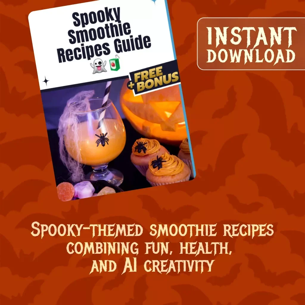 Spooky Smoothie Recipes Guide 👻🧃 | Fun Halloween-Inspired Smoothie eBook | Digital Download Healthy Drink Recipe Guide