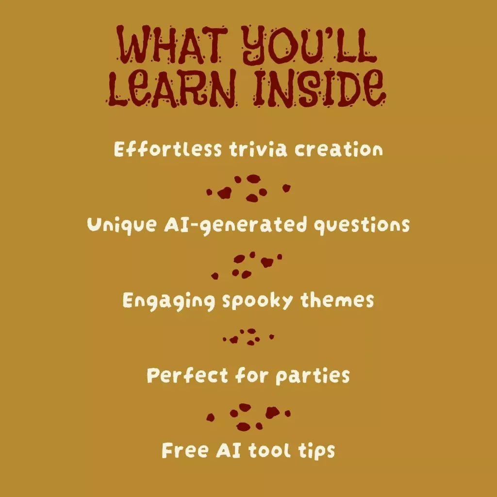 AI-Generated Halloween Trivia Questions Guide | Digital Download for Parties, eBook, Checklists & Spooky Fun