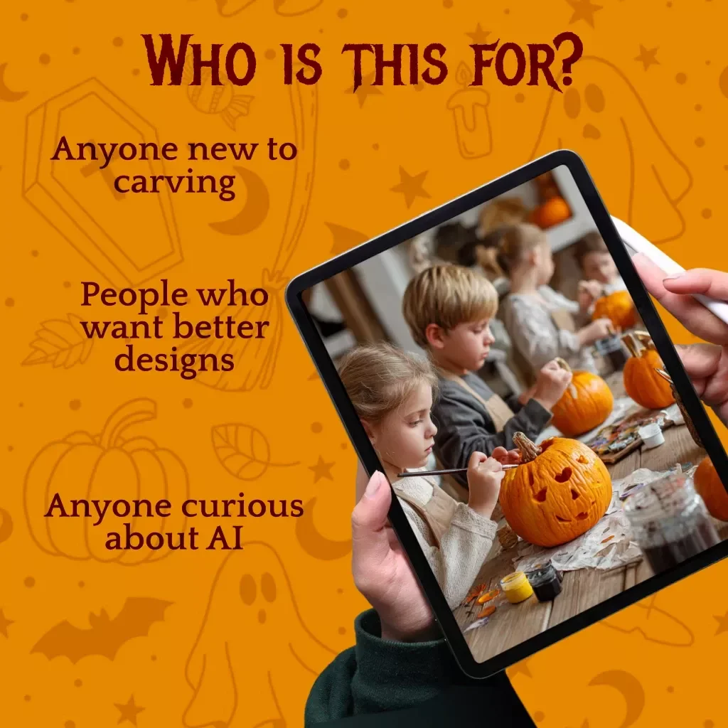 Pumpkin Carving Skill Tracker | Digital Guide for Beginners & Advanced Carvers | Halloween eBook & AI Carving Planner