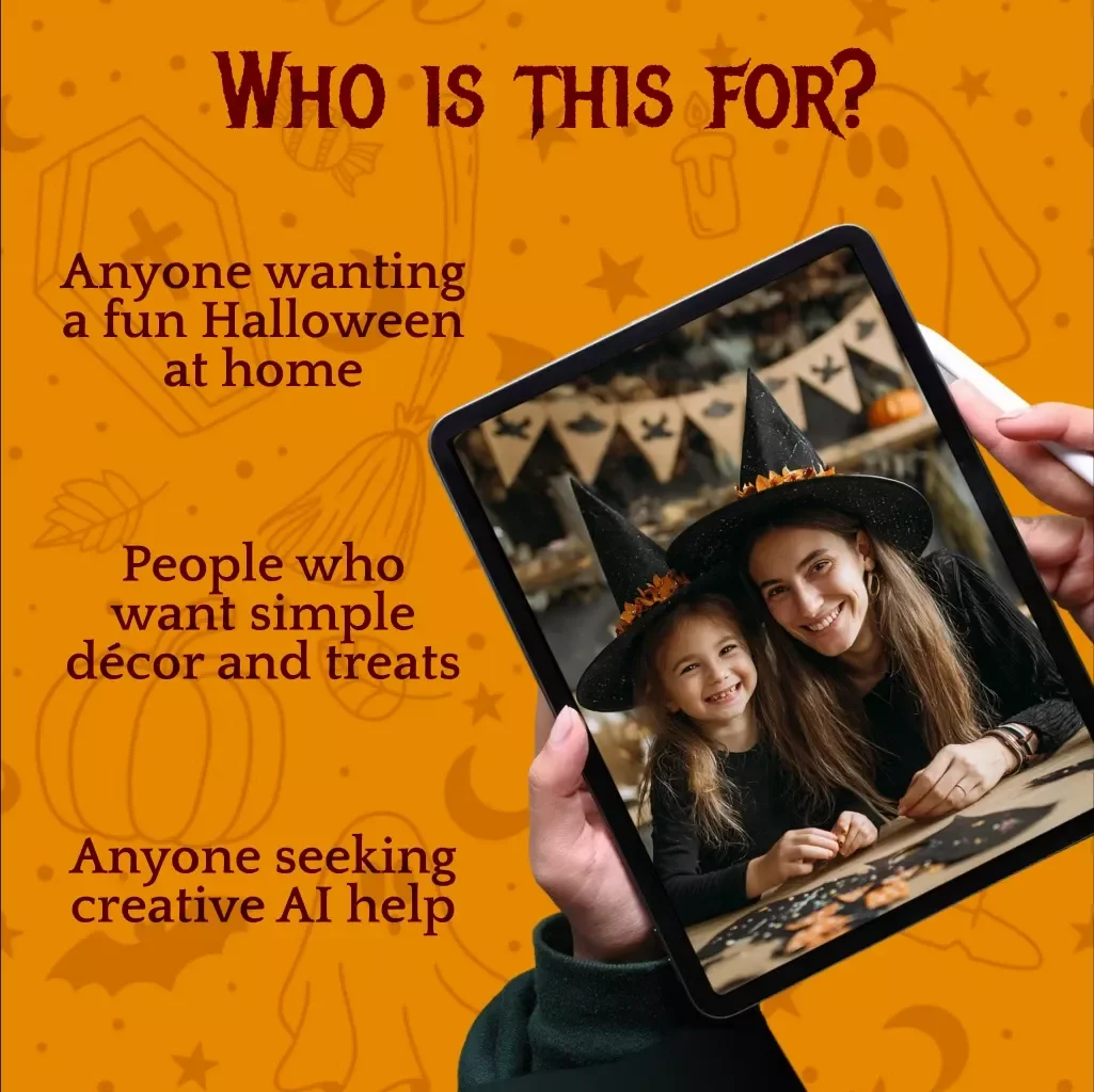 Halloween at Home Routine Planner | Digital Download eBook for Cozy Halloween Night, DIY Decor, Recipes, Games & Family Traditions