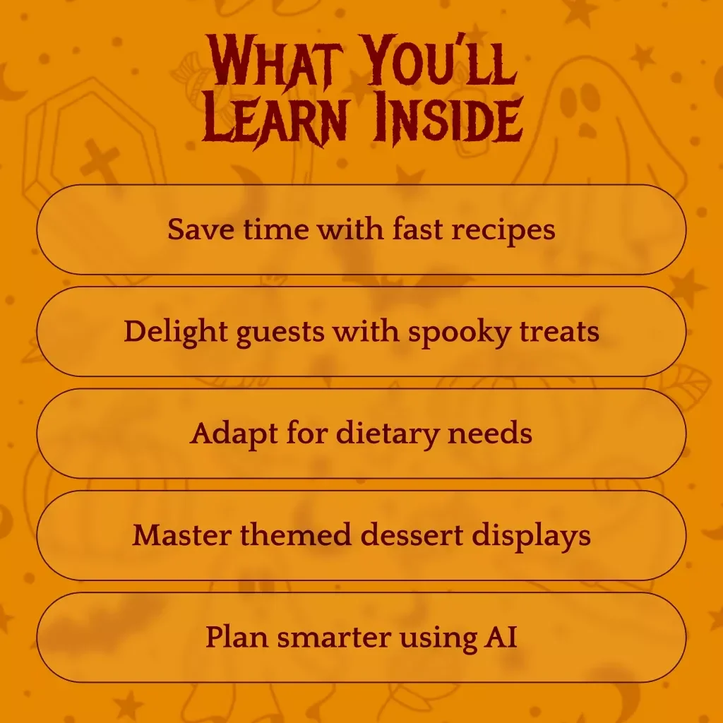 The Easy & Fast Halloween Dessert Planner | Spooky Dessert Planner (Easy & Fast) eBook Guide for Stress-Free Party Treats