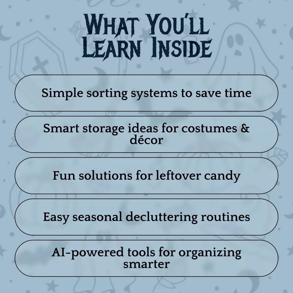 Post-Halloween Storage and Declutter Routine That Actually Works | Digital Download eBook | Seasonal Decluttering Guide, Organization Checklist & Smart Storage Tips