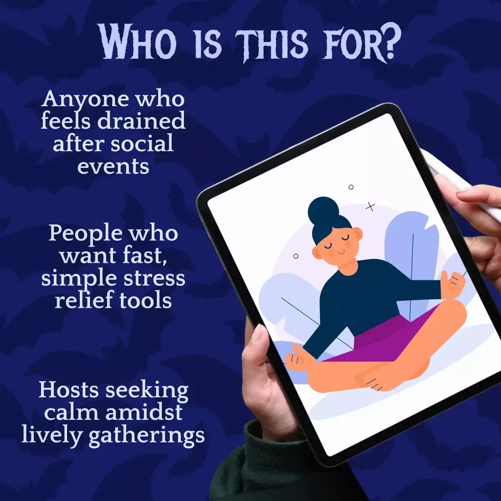 Quick Meditation Guide for Overstimulated Hosts | Digital Download eBook, Stress Relief Checklist & Mindfulness Techniques for Busy Hosts