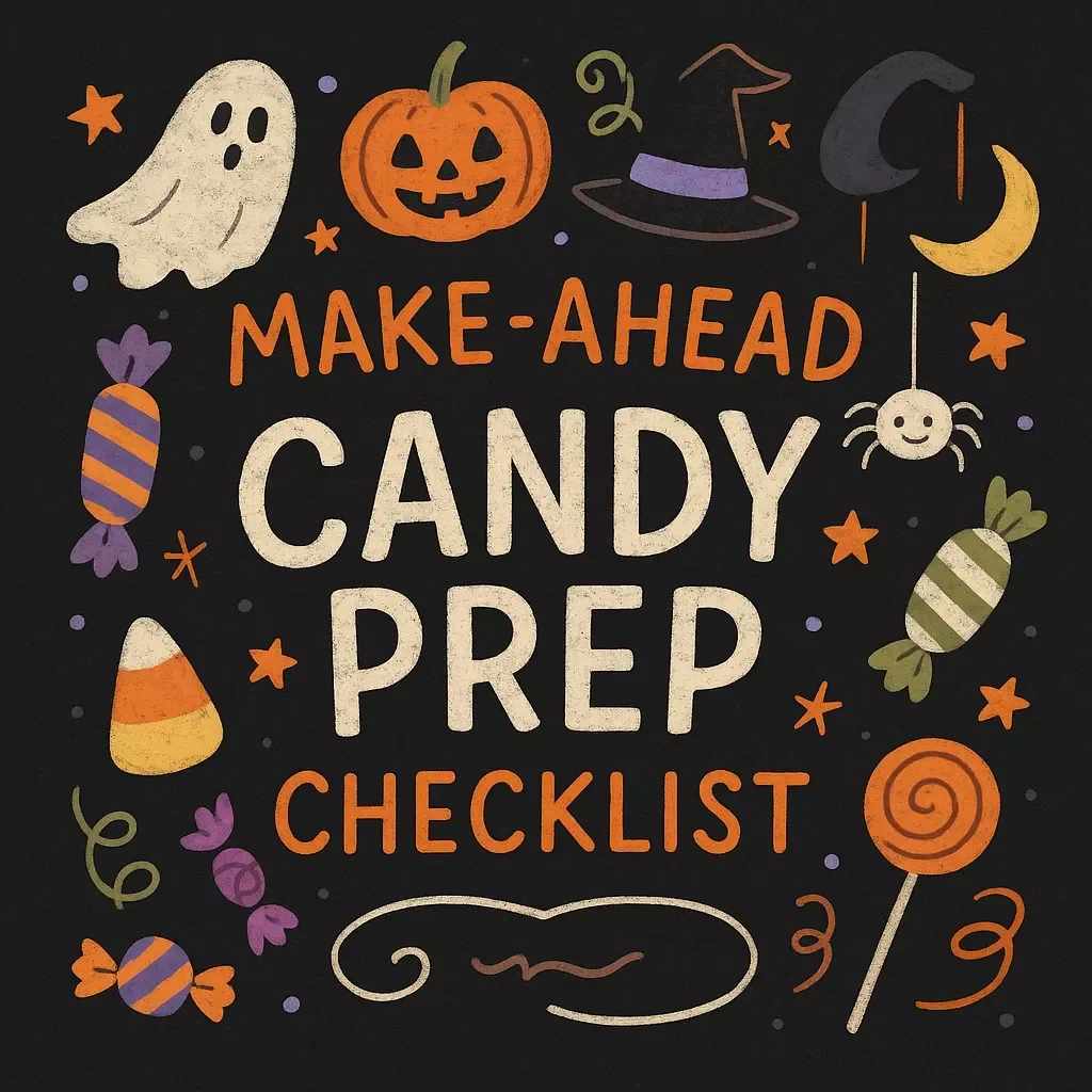Make-Ahead Candy Prep Checklist 🍬 | Printable Digital Download | Make-Ahead Candy Prep Tracker for Easy Homemade Treats, Holiday Sweets & Gift Giving
