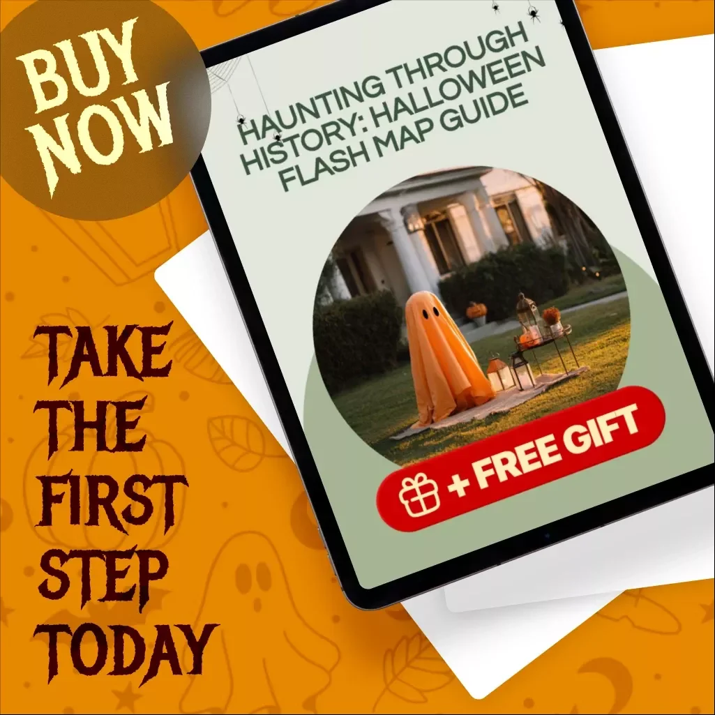 Haunting Through History: Halloween Flash Map Guide | Digital Download eBook on Halloween History, Traditions, and Flash Mapping