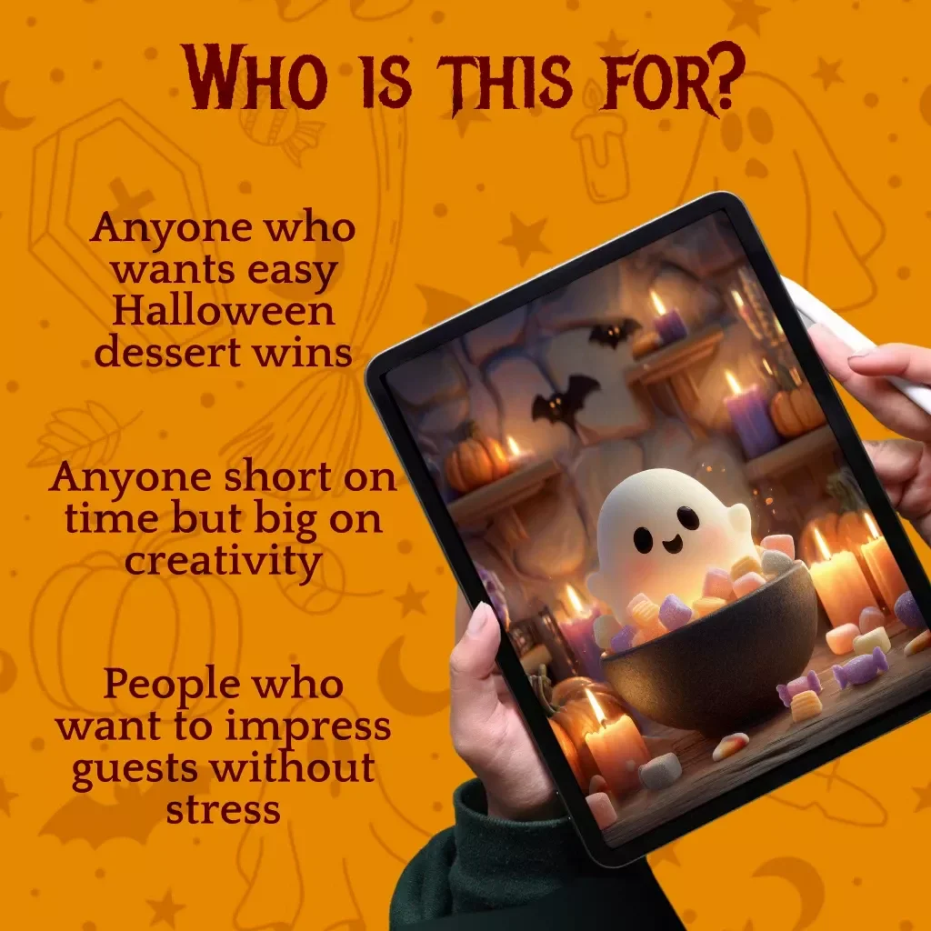 Spooky Sweets Made Simple | Easy 3-Ingredient Halloween Desserts Guide | Digital Download eBook & Checklist