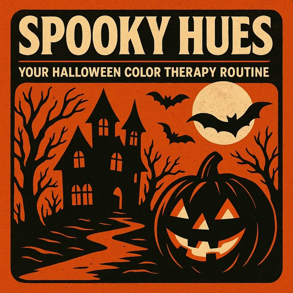 Spooky Hues: Your Halloween Color Therapy Routine | Digital Guide for Pumpkin, Black, and Purple Mood Rituals