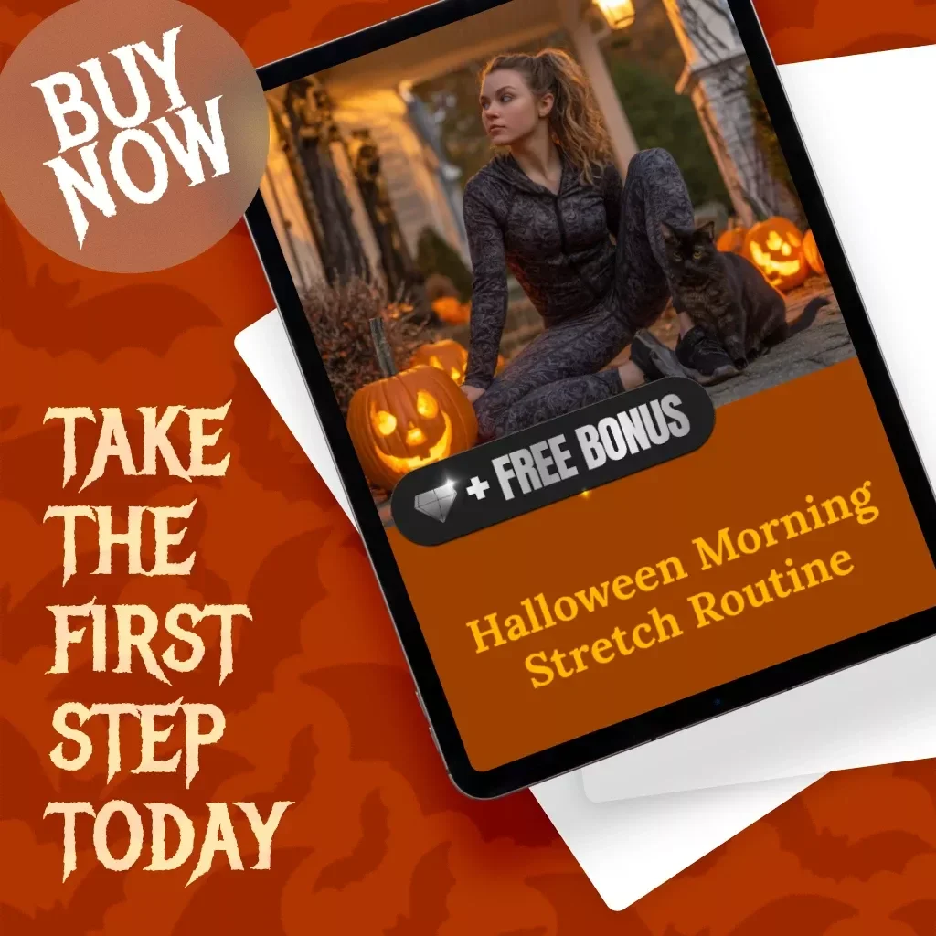 Halloween Morning Stretch Routine | Digital Guide for Energy, Flexibility & Spooky-Season Wellness