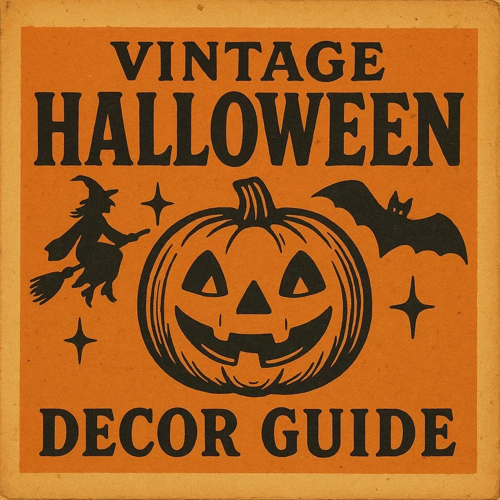 Vintage Halloween Decor Guide | Digital Download eBook for Spooky Retro Holiday Decorating, Step-by-Step Inspiration, Checklists & AI Ideas