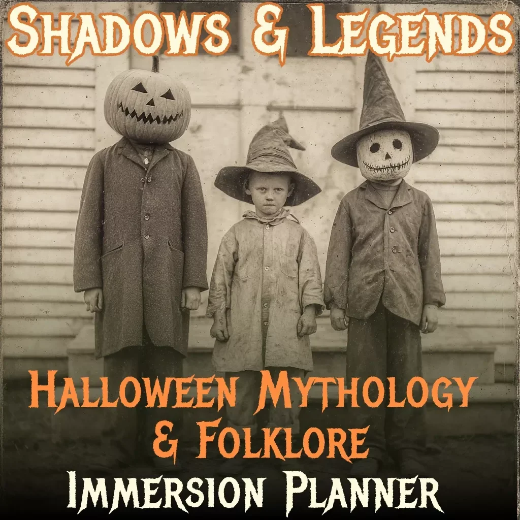 Shadows & Legends: The Halloween Mythology & Folklore Immersion Planner | Digital eBook Guide for Halloween Traditions, Myths, Creatures & Activities