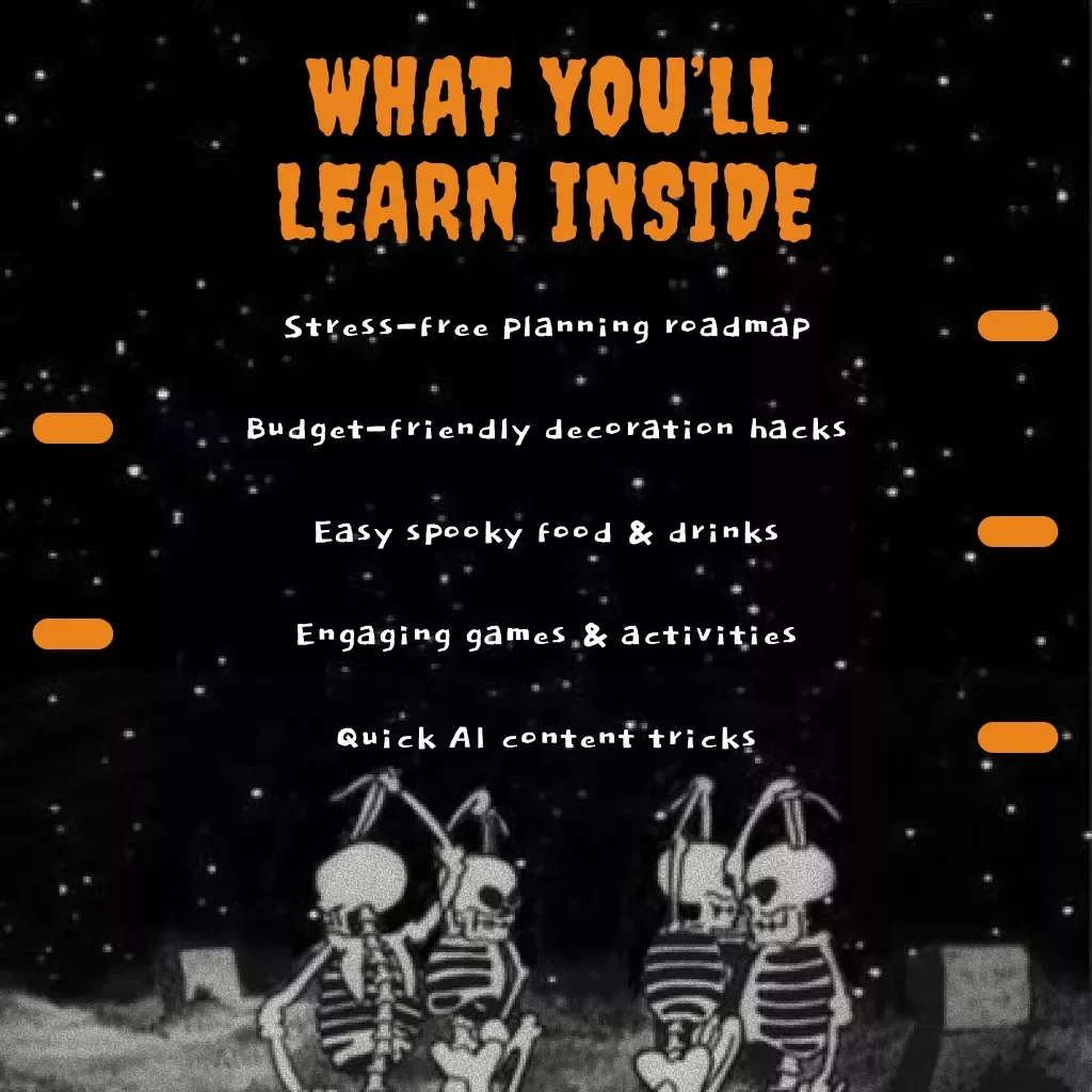 Haunt Like a Pro This Halloween | Digital Guide | Halloween Hosting Survival Guide for Parties, Decorations, Food, Games & More | eBook Instant Download